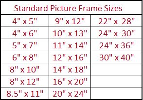 52cm frame size chart