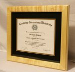 Curly Diploma Frame