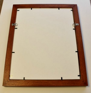 Picture frame backing and easel stands