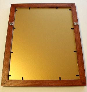 Picture frame backing and easel stands