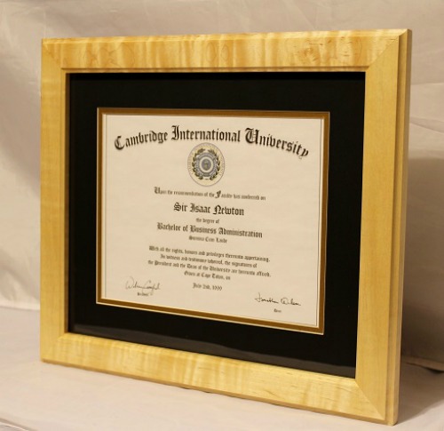 Curly Diploma Frame